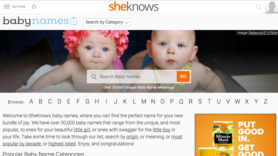 Sheknows Baby Names