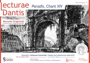 Lecturae Dantis : Paradis, Chant XIV, avec M. Gragnolati Lecturae Dantis : Paradis, Chant XIV, avec M. Gragnolati