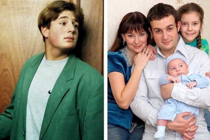 Александр Нестеров в сериале *Простые истины* и в наши дни с семьей | Фото: vokrug.tv Александр Нестеров в сериале *Простые истины* и в наши дни с семьей | Фото: vokrug.tv