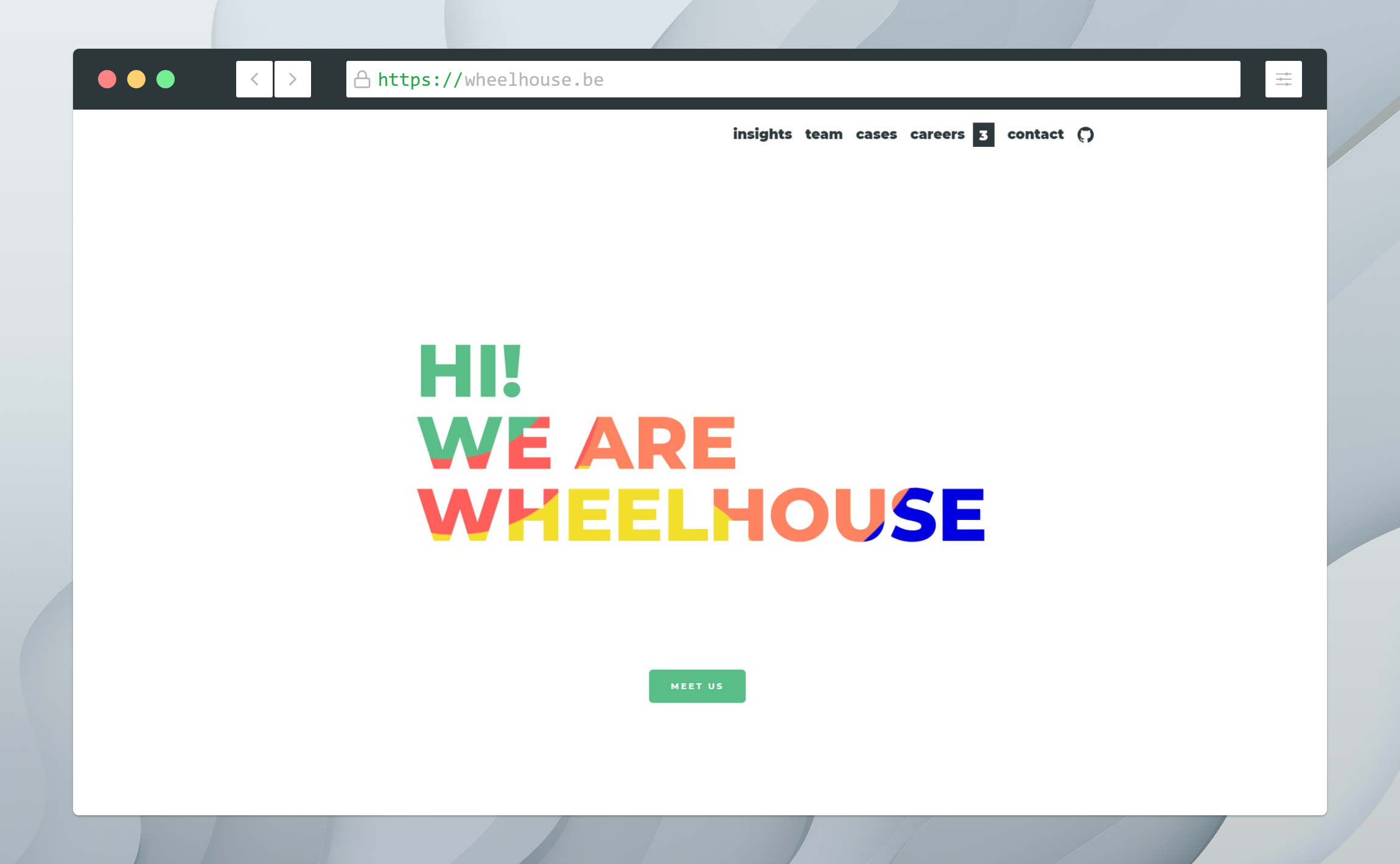 Wheelhouse landing page