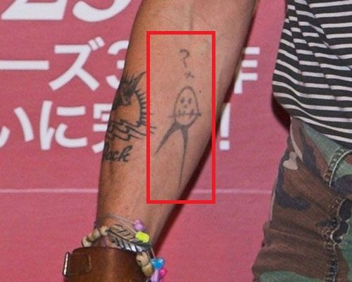 johnny depp-the brave movie symbol tattoo