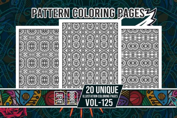 Pattern Coloring Book Cover with Intricate Designs