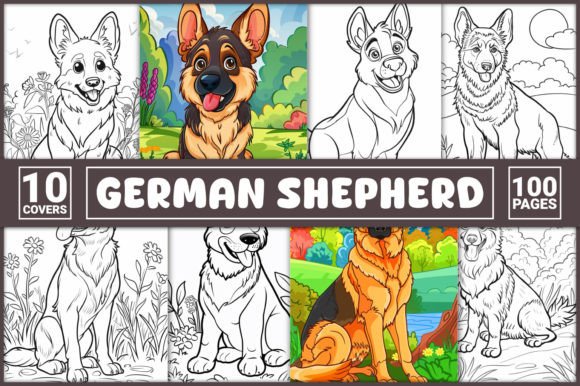 German Shepherd Coloring Pages Collection