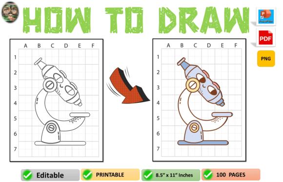 Step-by-step microscope drawing guide