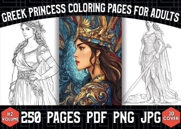Greek Princess Coloring Book Cover