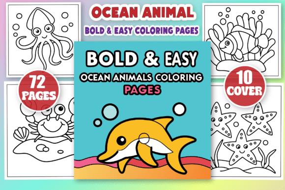Ocean Animals Coloring Book Cover
