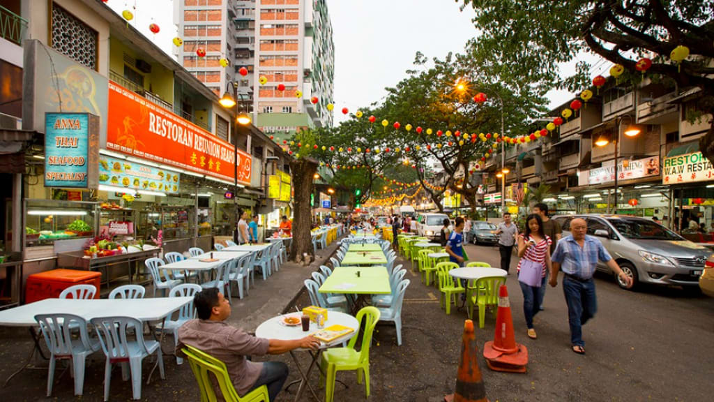 City Center Night Food Street