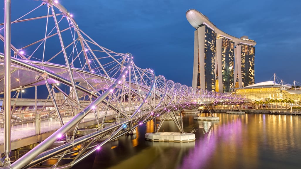 Helix Bridge: An Architectural Marvel and Scenic Walkway