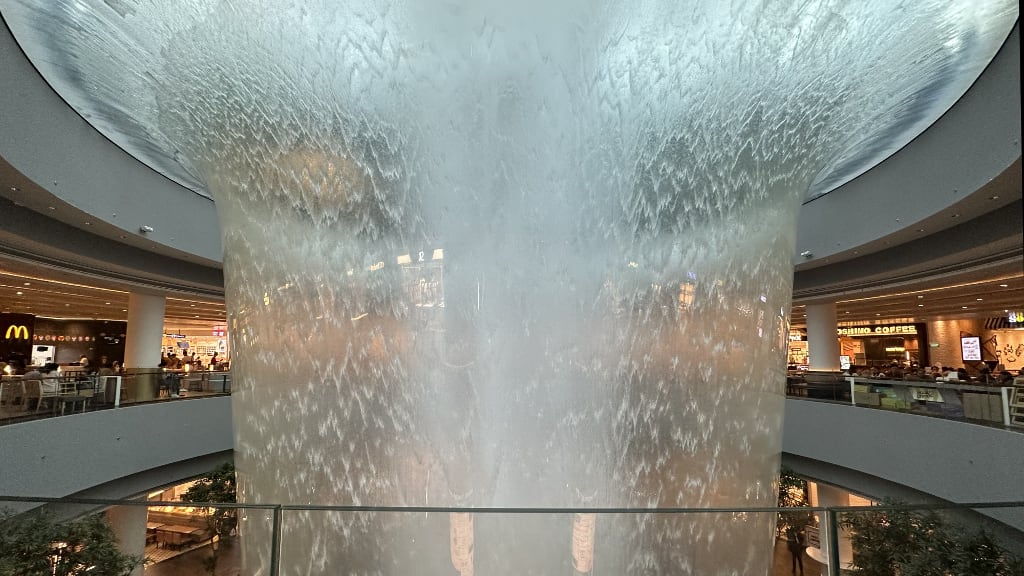 HSBC Rain Vortex: A Mesmerizing Waterfall Spectacle