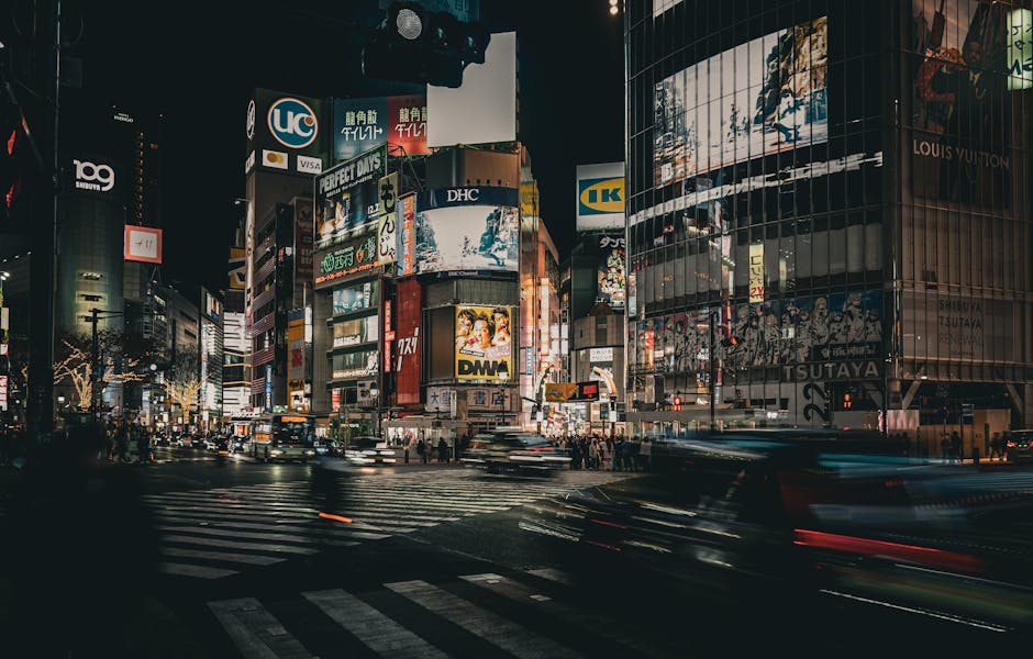 Watch the city move at Shibuya Crossing