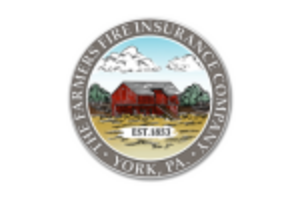 A sketch of a farm house with the caption - Farmers Fire Insurance Company - York, PA