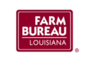 Louisiana Farm Bureau insurance logo caption text: Real Service. Real People.