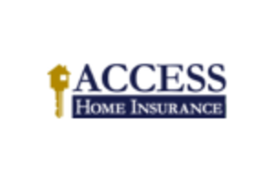 A key with: Access Home Insurance - Logo