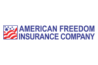 Logo of American Freedom Insurance Company - with an American Flag symbol.
