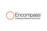 Circular rings, Encompass logo.   Caption text: Creating protection around you.