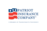 Red White and blue flag symbol - logo of Patriot Insurance Company