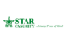 A green star with the caption text: Star Casualty... Always Peace of Mind