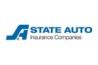 "S" and "A" merged together over a green background - state auto insurance companies logo