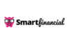 SmartFinancial's logo - aqua green shapes over a white background