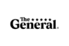 A cartoon of a military general, the general auto insurance logo