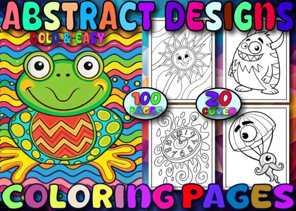 Abstract Designs Coloring Book Preview
