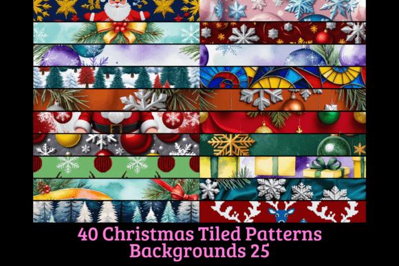 Christmas Tiled Patterns Background