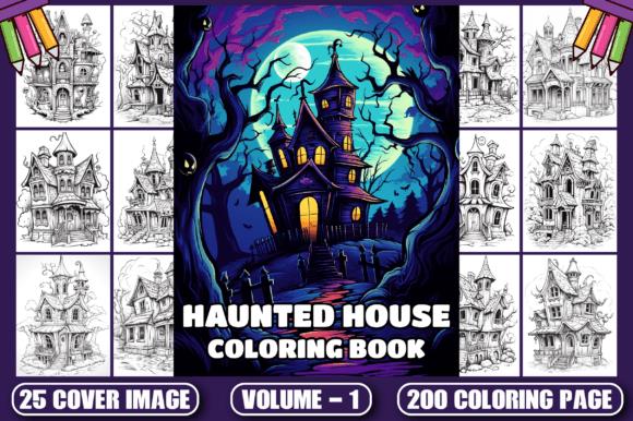 Haunted House Coloring Book Cover