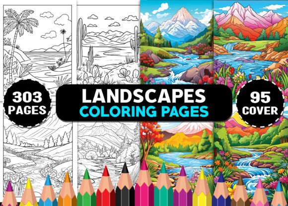 Landscapes Coloring Pages