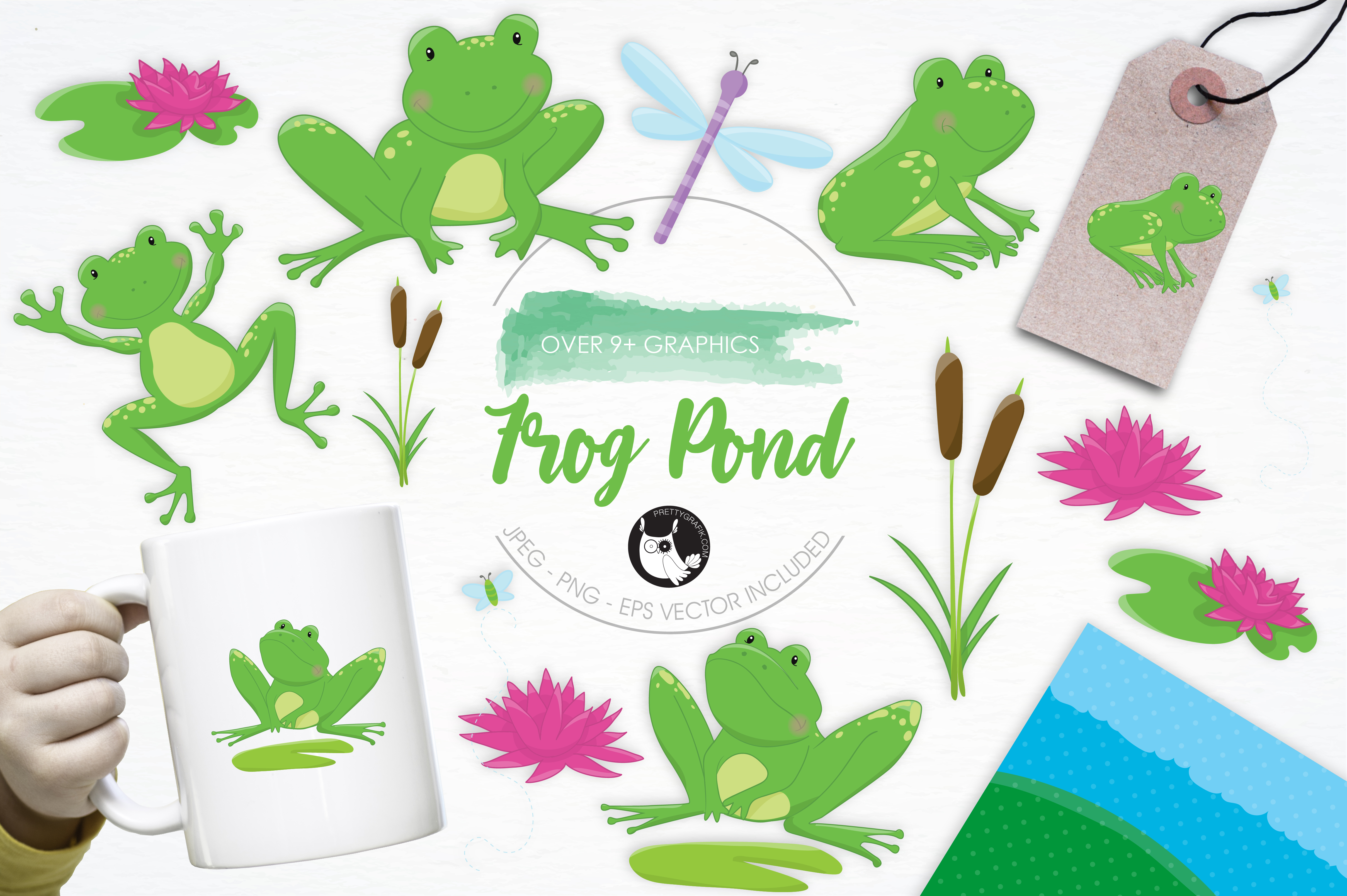 Frog Pond Coloring Page
