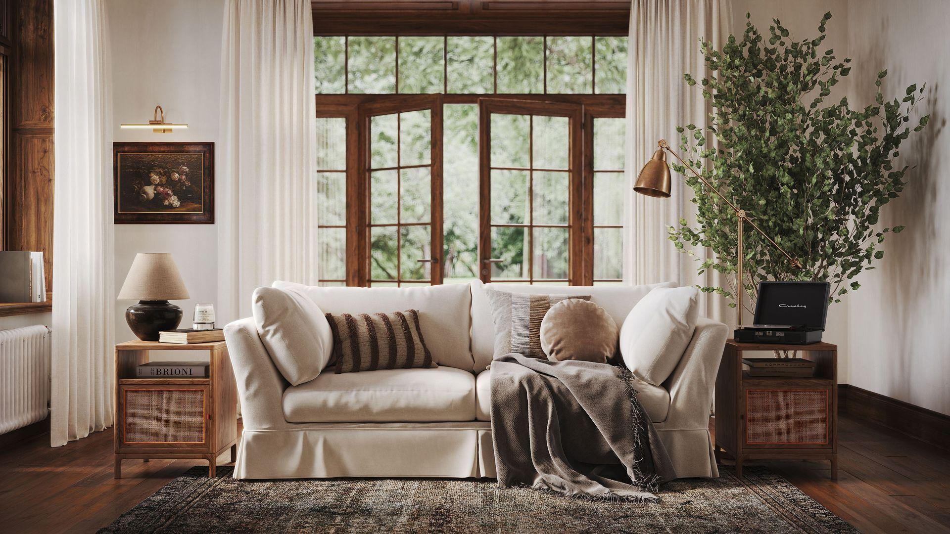 living room 3d rendering