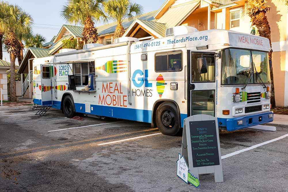 GL Homes meal mobile as part of Itzhak Ezratti's philanthropy philosophy.