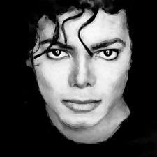 Фото Michael Jackson Рисованные Взгляд Лицо