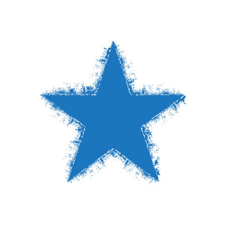 Grunge star logo. vector graphic design