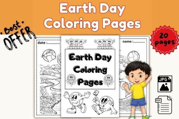 Earth Day Coloring Pages Preview