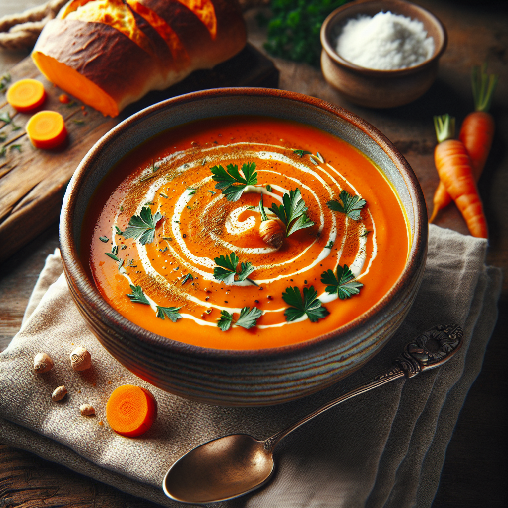 Spiced Carrot and Ginger Soup