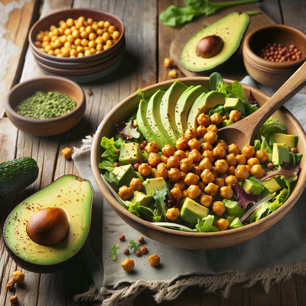 Crispy Chickpea and Avocado Salad