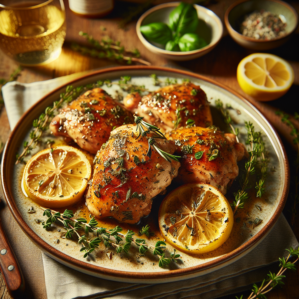 Herb-Infused Lemon Chicken Thighs