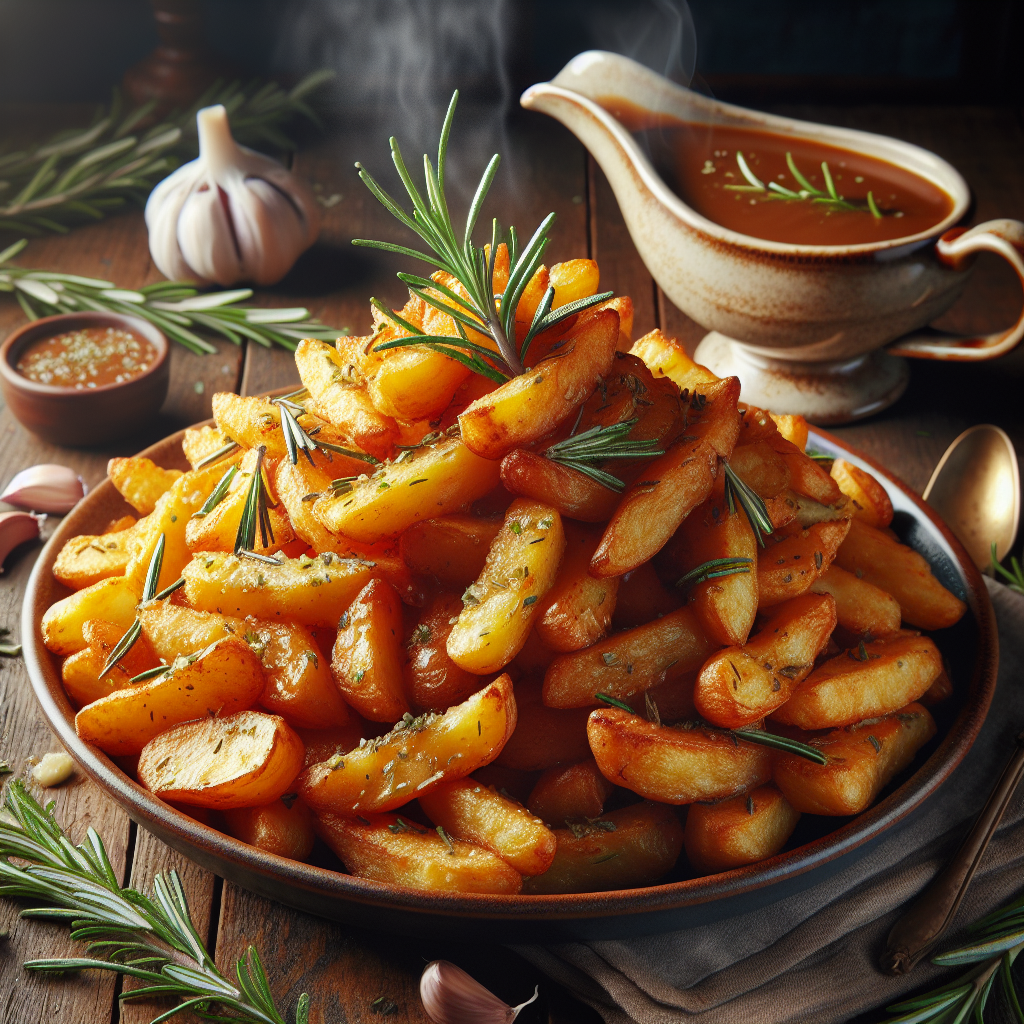 Crispy Rosemary Garlic Potatoes