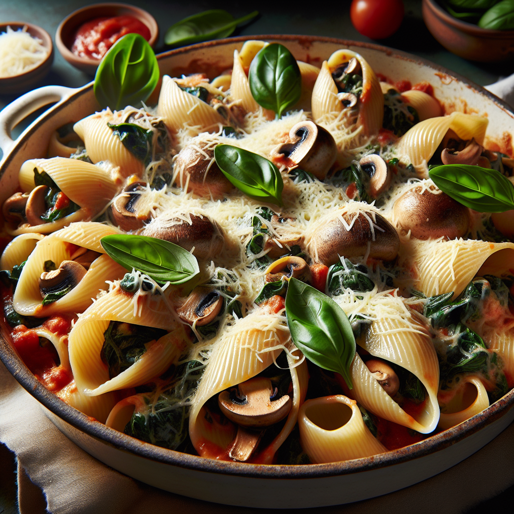 Mushroom & Spinach Stuffed Shells