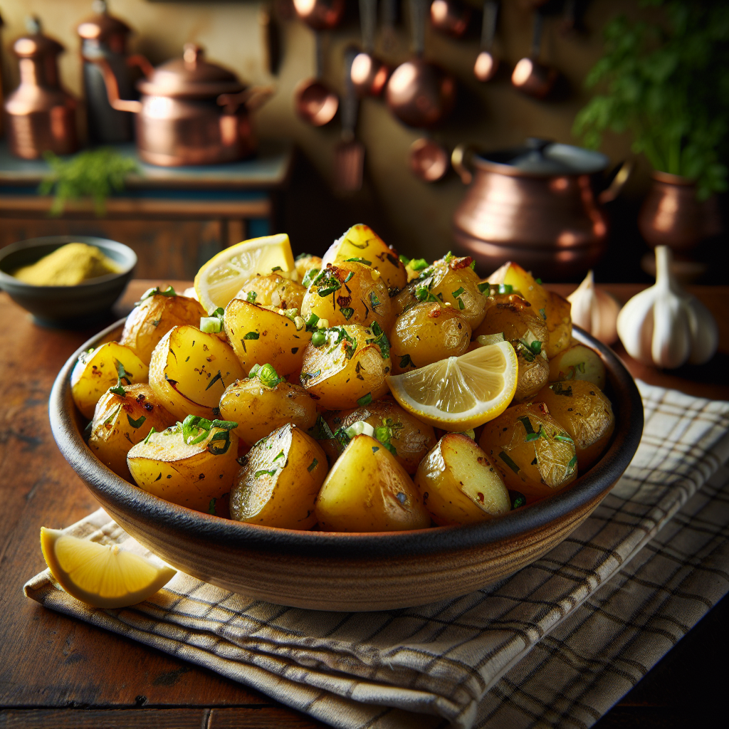 Lemon Garlic Herb Potatoes