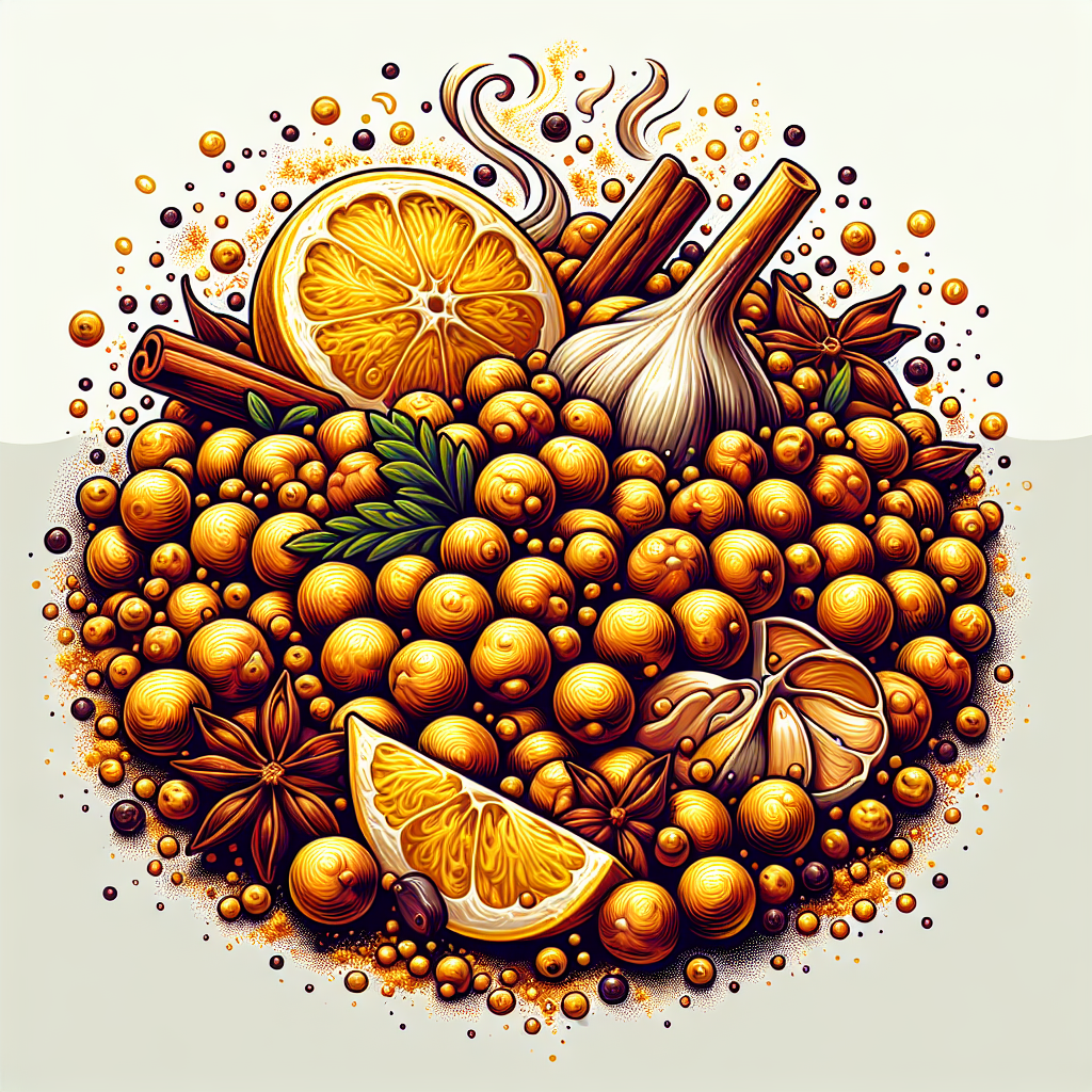 Zesty Lemon Garlic Roasted Chickpeas