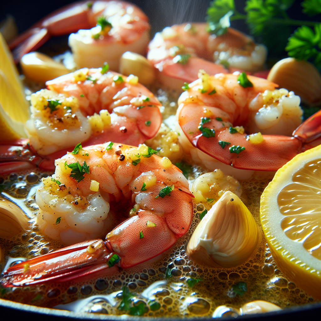Zesty Lemon Garlic Butter Shrimp