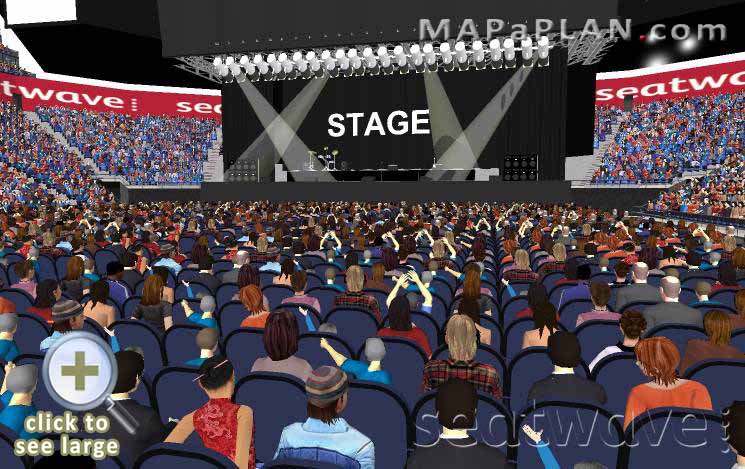 The O2 Arena London seating plan Block B3 Row H Viewing experience