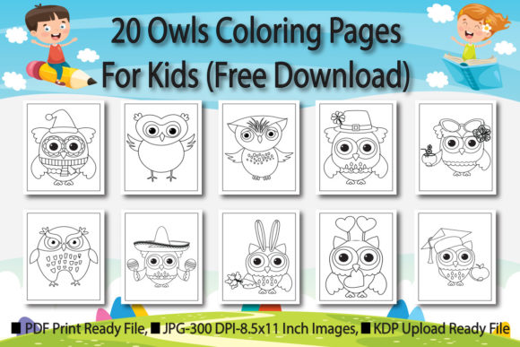 Owl Coloring Pages Collection