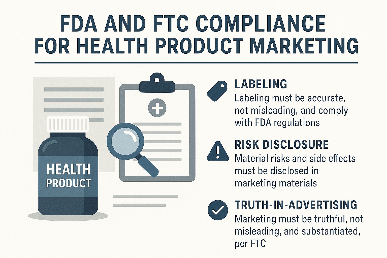 Example of compliant research peptide label and marketing materials