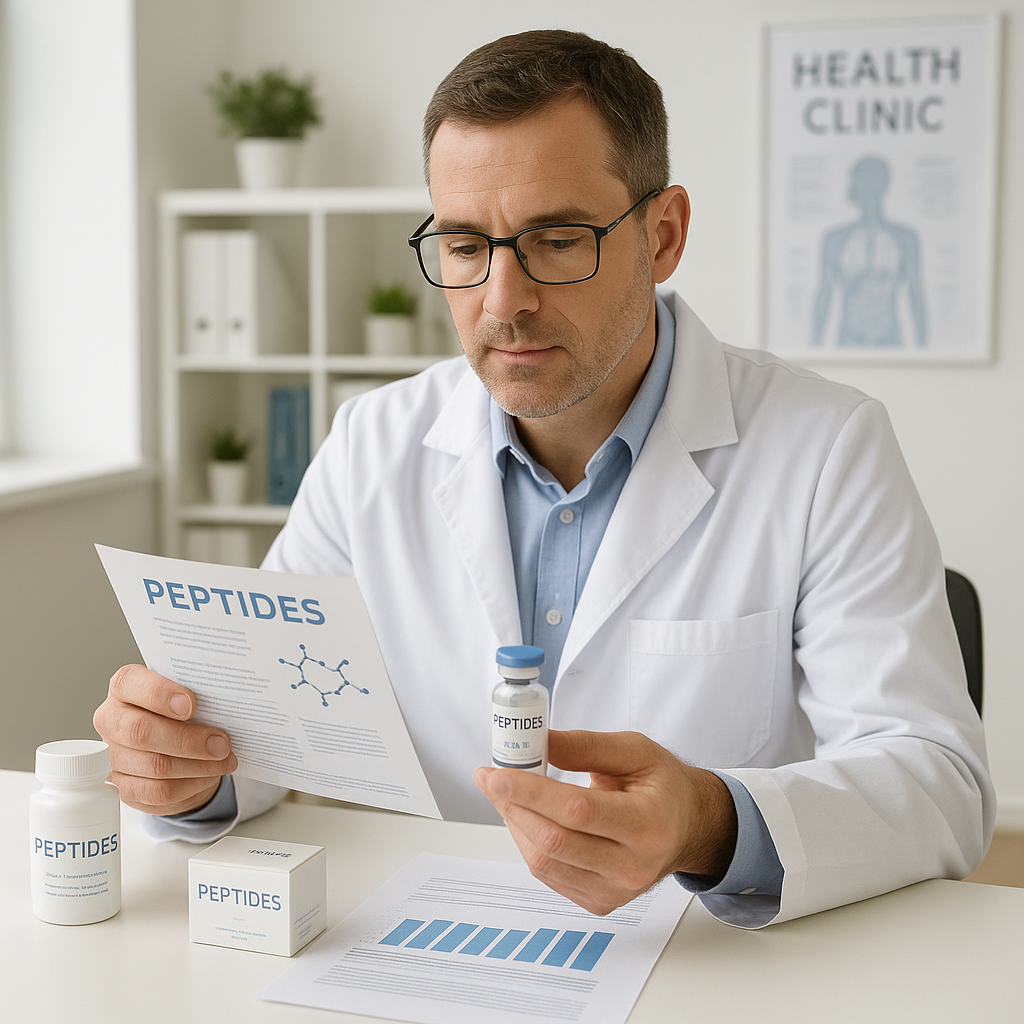 Example of clear, compliant peptide packaging and labeling