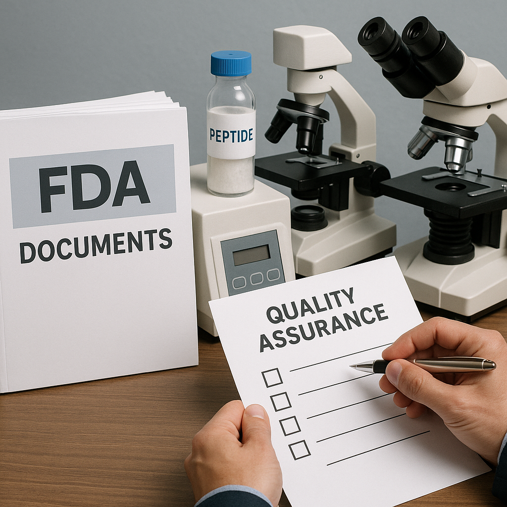 Regulatory compliance flowchart for AI in peptide manufacturing