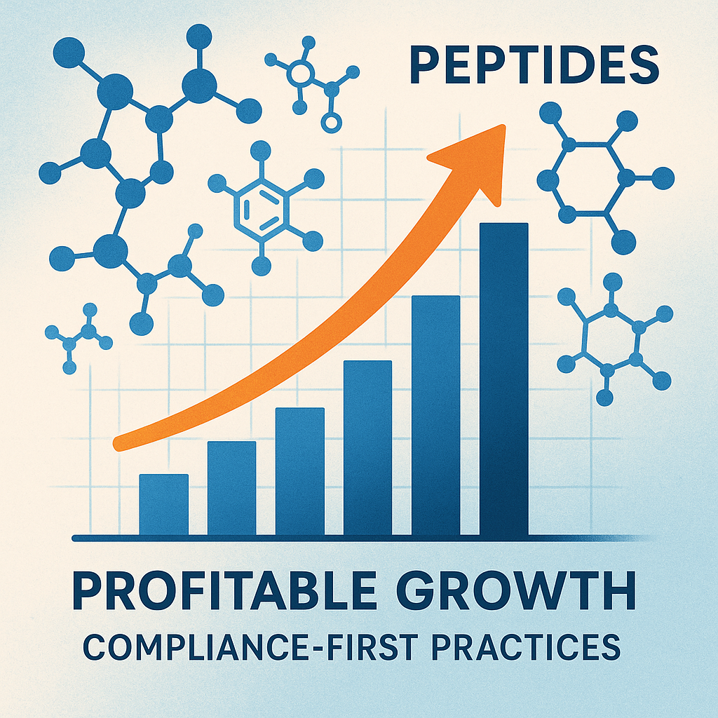 Peptide brand growth driven by compliance strategy