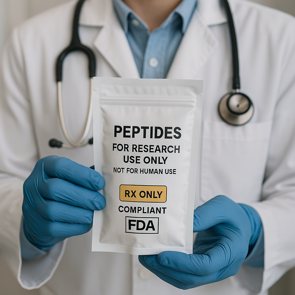 YourPeptideBrand compliant peptide packaging and labeling