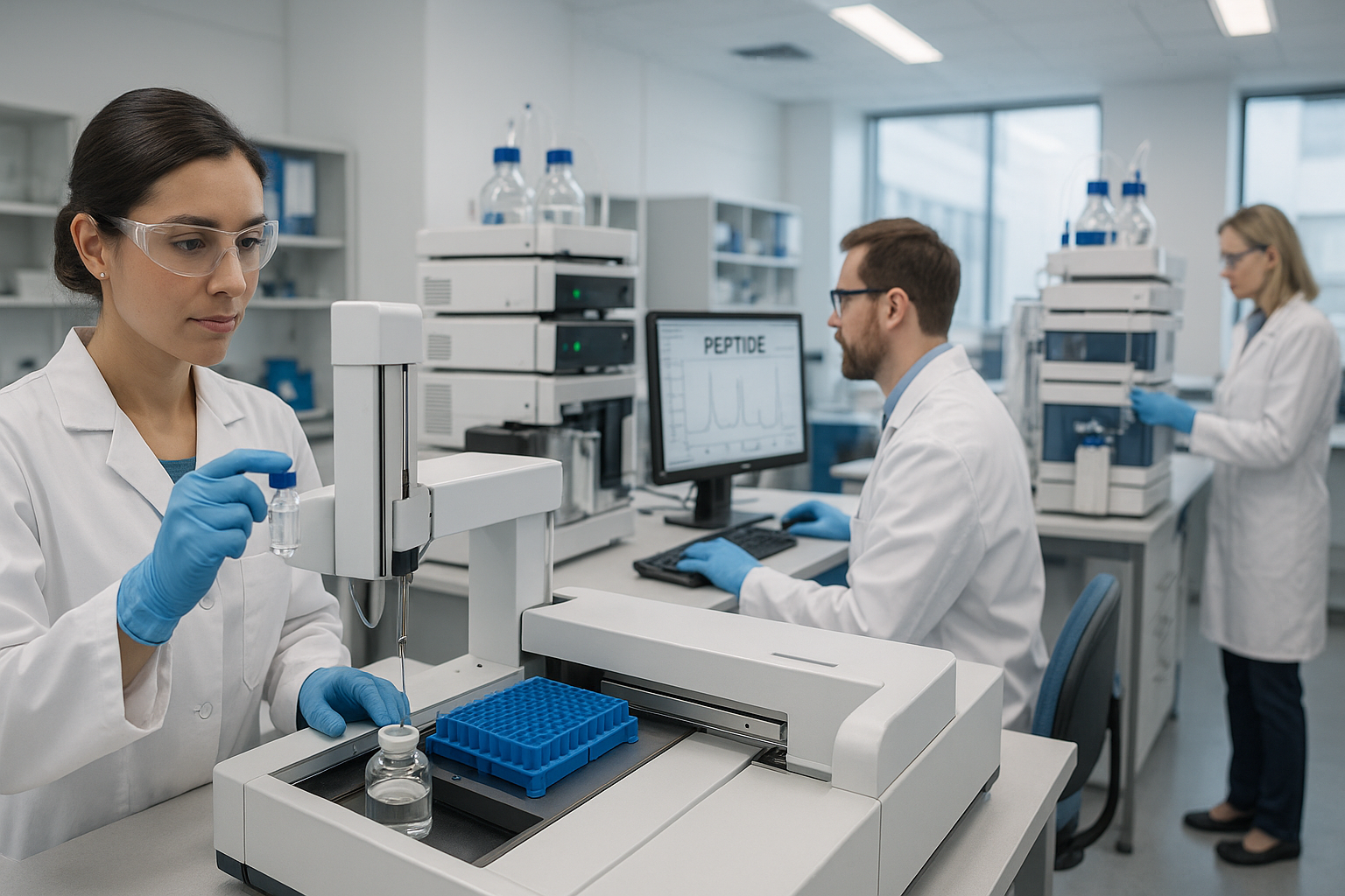 Research-as-a-Service (RaaS) concept in peptide formulation and testing